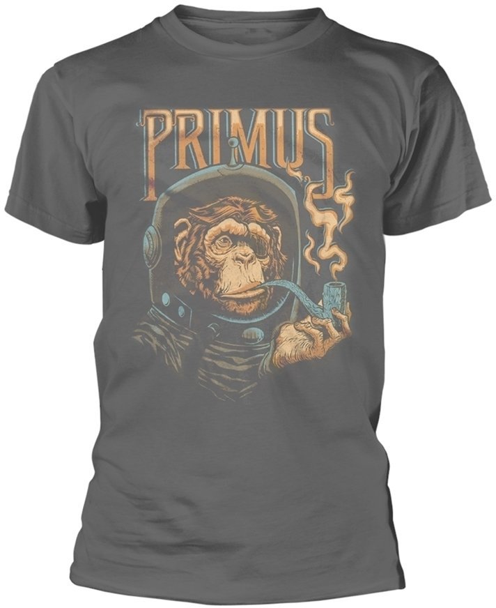 Camiseta de manga corta Primus Camiseta de manga corta Astro Monkey Hombre Grey S