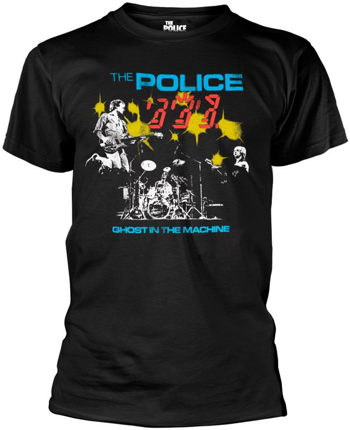 Camiseta de manga corta The Police Camiseta de manga corta Ghost In The Machine Negro S