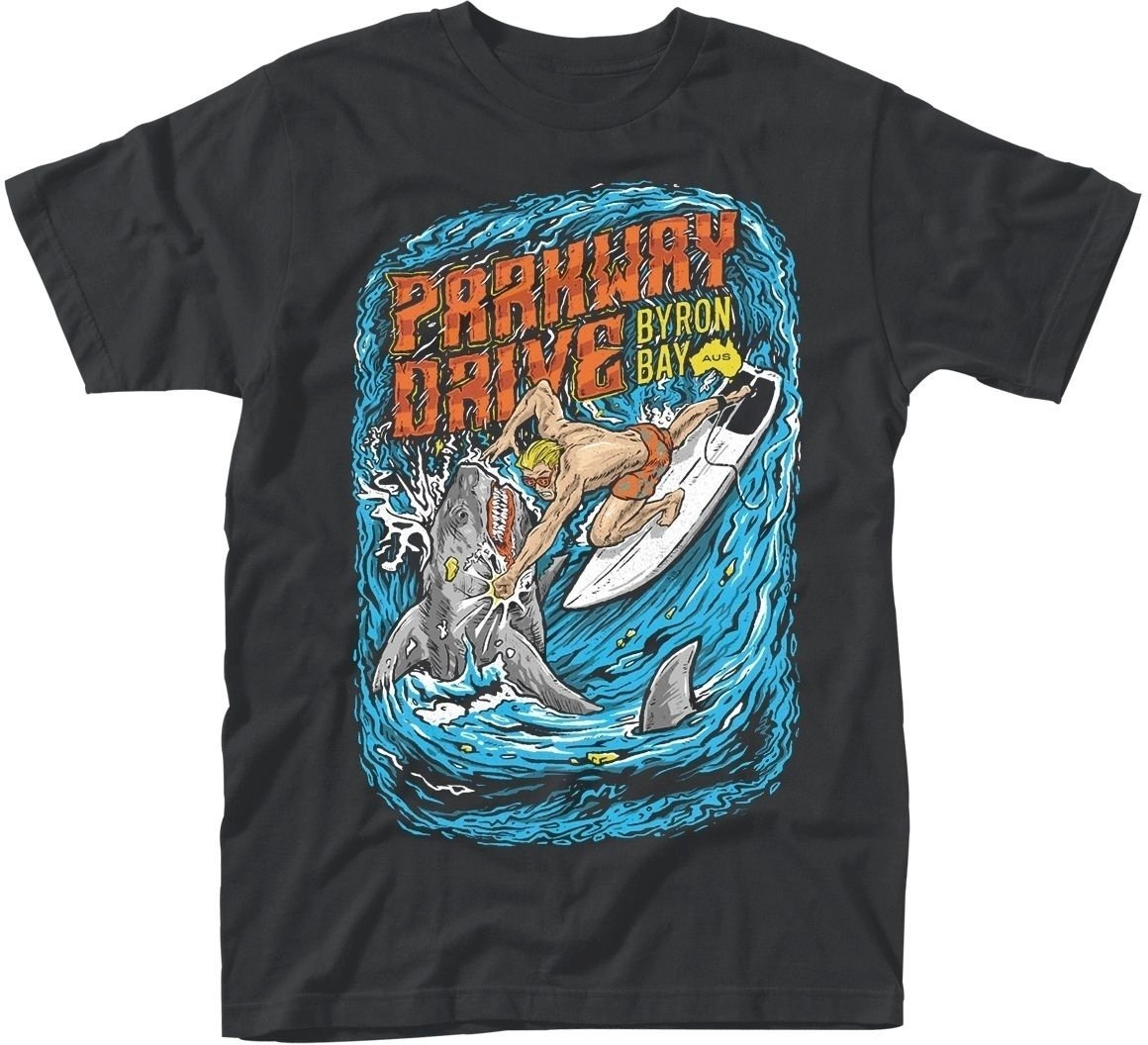 T-shirt Parkway Drive T-shirt Shark Punch Masculino Preto M