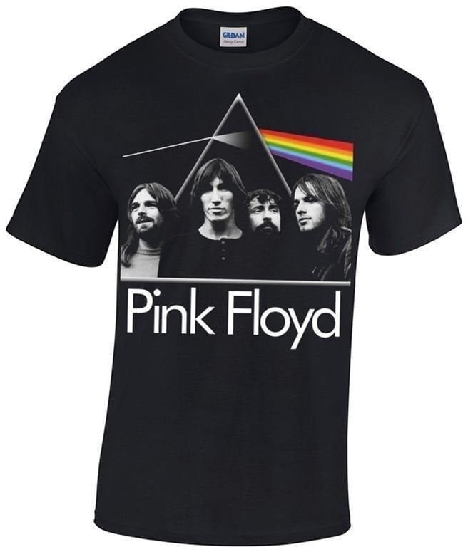 Camiseta de manga corta Pink Floyd Camiseta de manga corta The Dark Side Of The Moon Band Hombre Black M