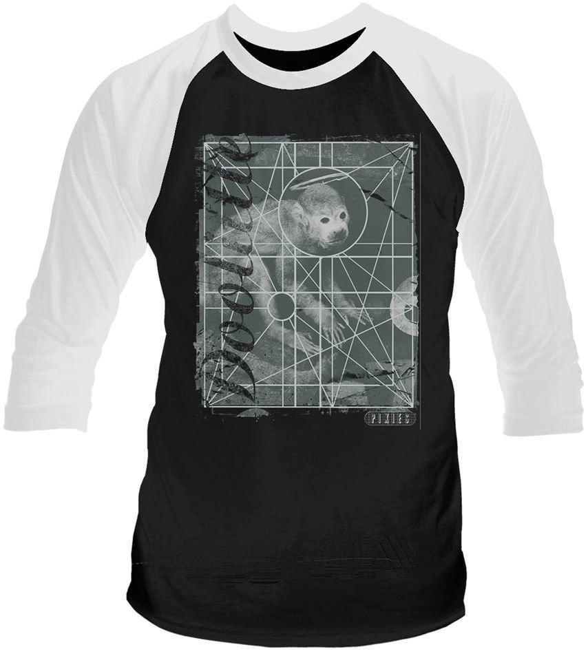 T-Shirt Pixies T-Shirt Doolittle 3/4 Sleeve Baseball Black/White L