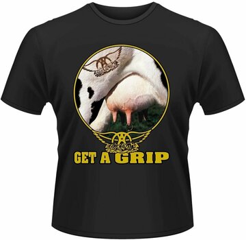 Camiseta de manga corta Aerosmith Camiseta de manga corta Get A Grip Hombre Negro S - 1