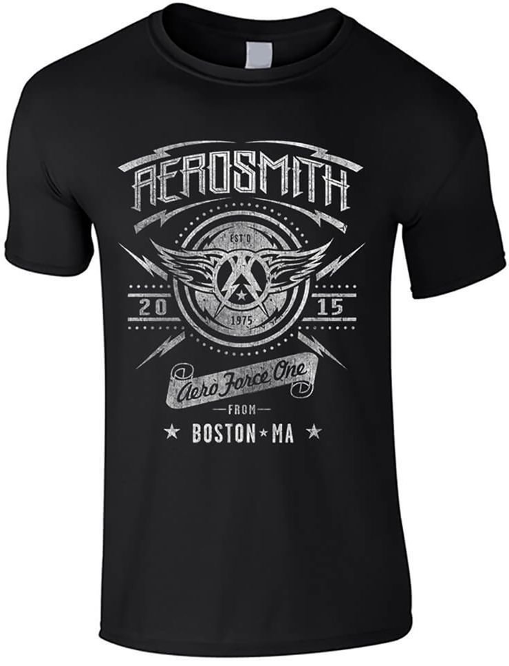 T-Shirt Aerosmith Aero Force One Black S T-Shirt