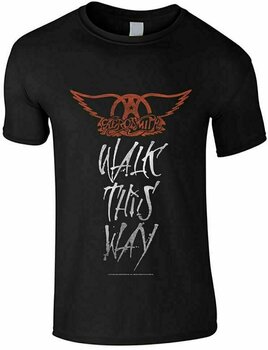 Shirt Aerosmith Shirt Walk This Way Heren Black M - 1