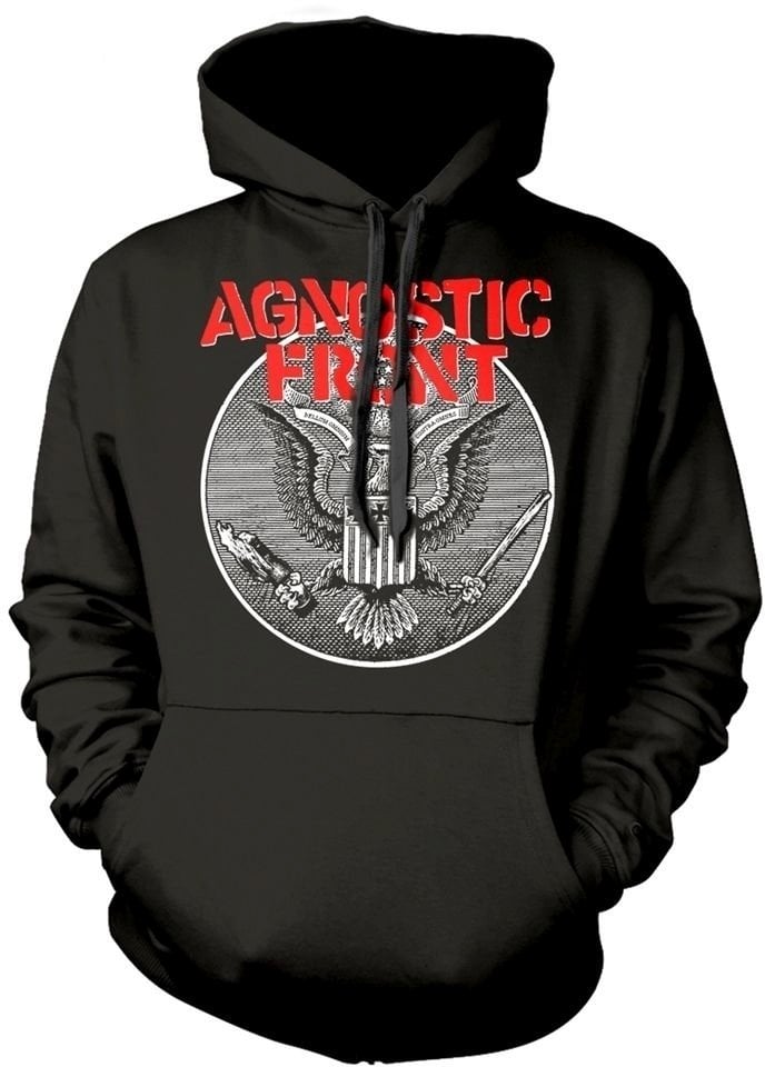 Hoodie Agnostic Front Hoodie Against All Eagle Black S