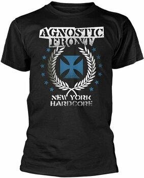 T-Shirt Agnostic Front T-Shirt Blue Iron Cross Black S - 1