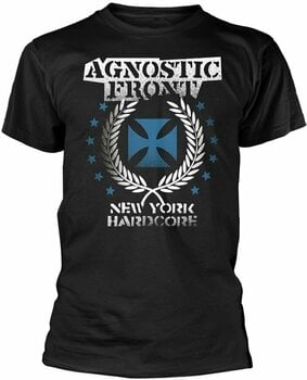 Shirt Agnostic Front Shirt Blue Iron Cross Heren Black M - 1