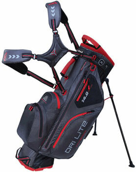 Golf Bag Big Max Dri Lite Hybrid Charcoal/Black/Red Golf Bag - 1