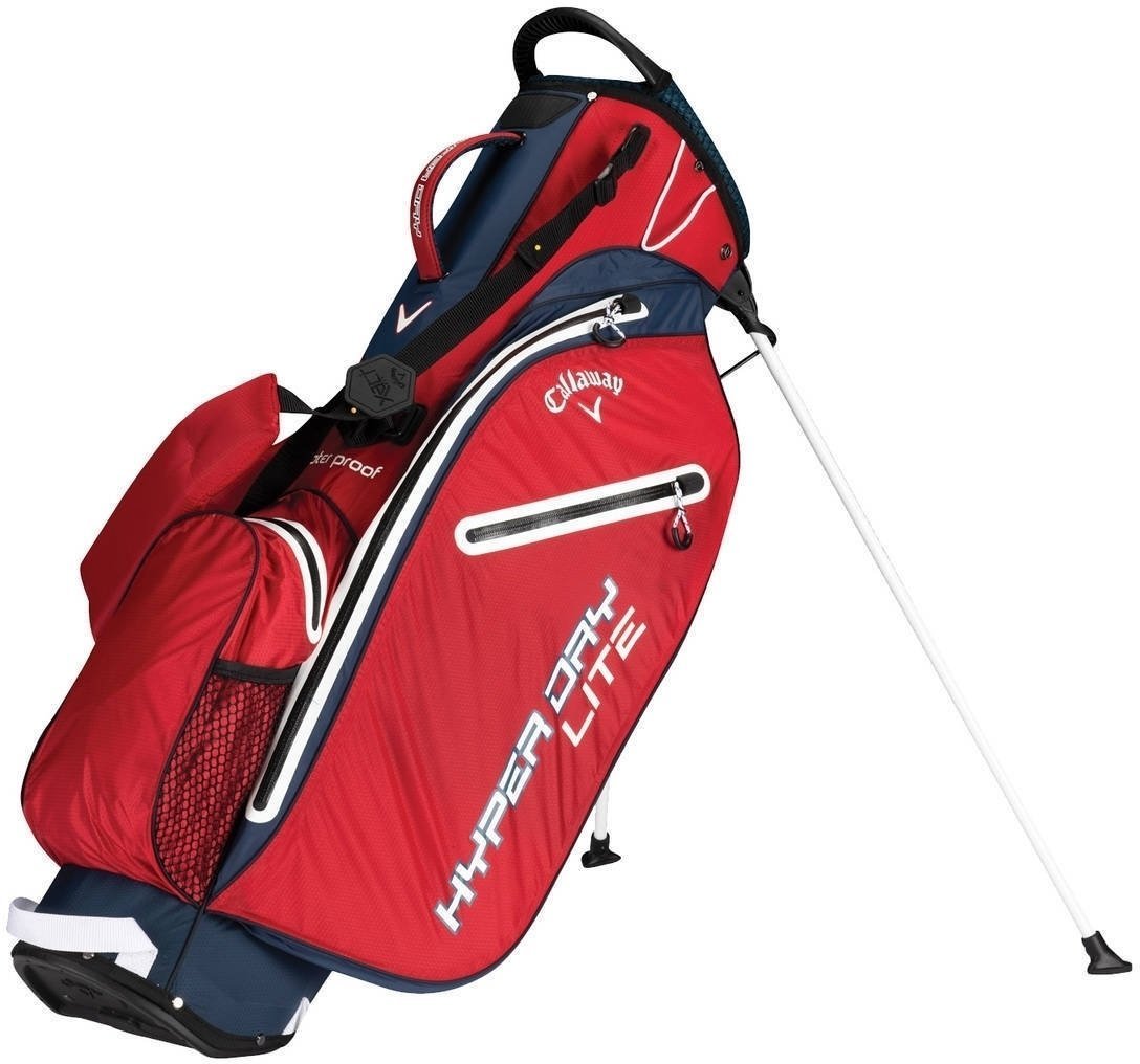 Golfmailakassi Callaway Hyper Dry Lite Double Strap Red/Navy/White Stand Bag 2019