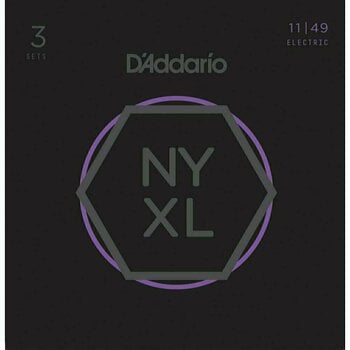 E-guitar strings D'Addario NYXL1149-3P - 1