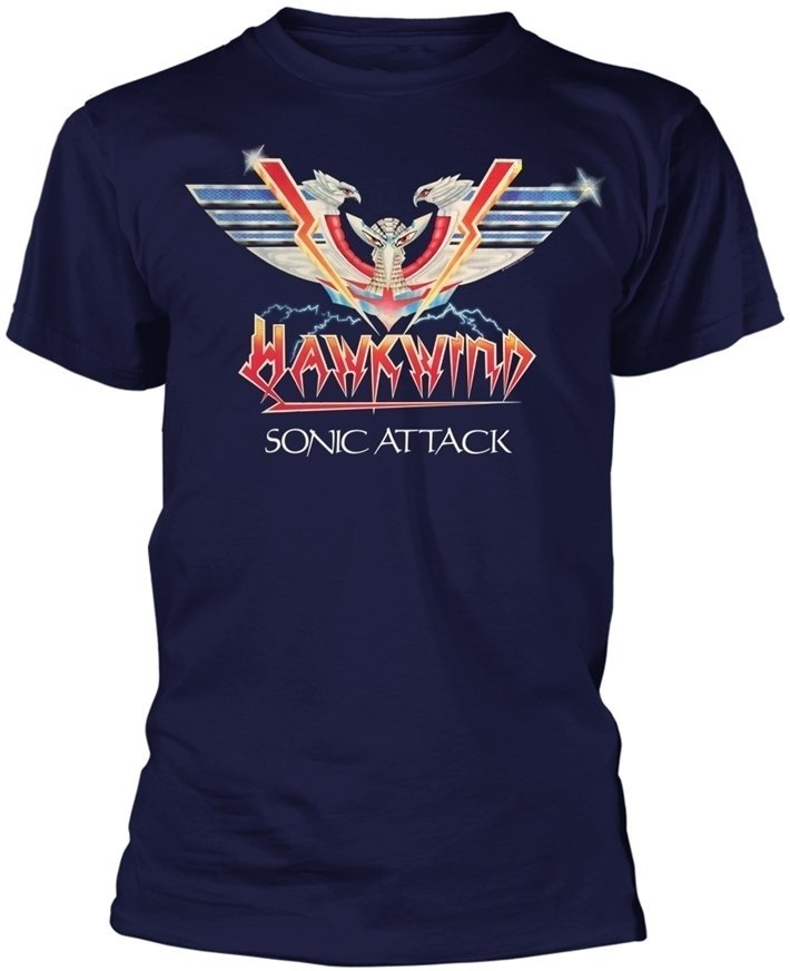 Shirt Hawkwind Shirt Sonic Attack Navy S