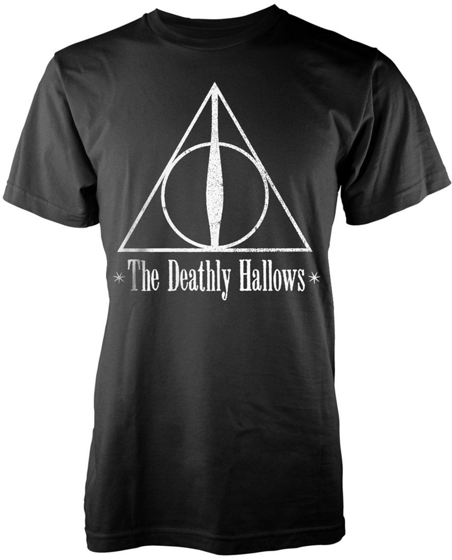 Camiseta de manga corta Harry Potter Camiseta de manga corta The Deathly Hallows Negro M