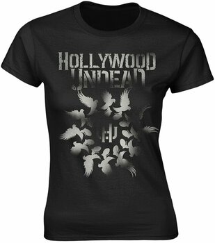 Shirt Hollywood Undead Shirt Dove Grenade Spiral Zwart S - 1