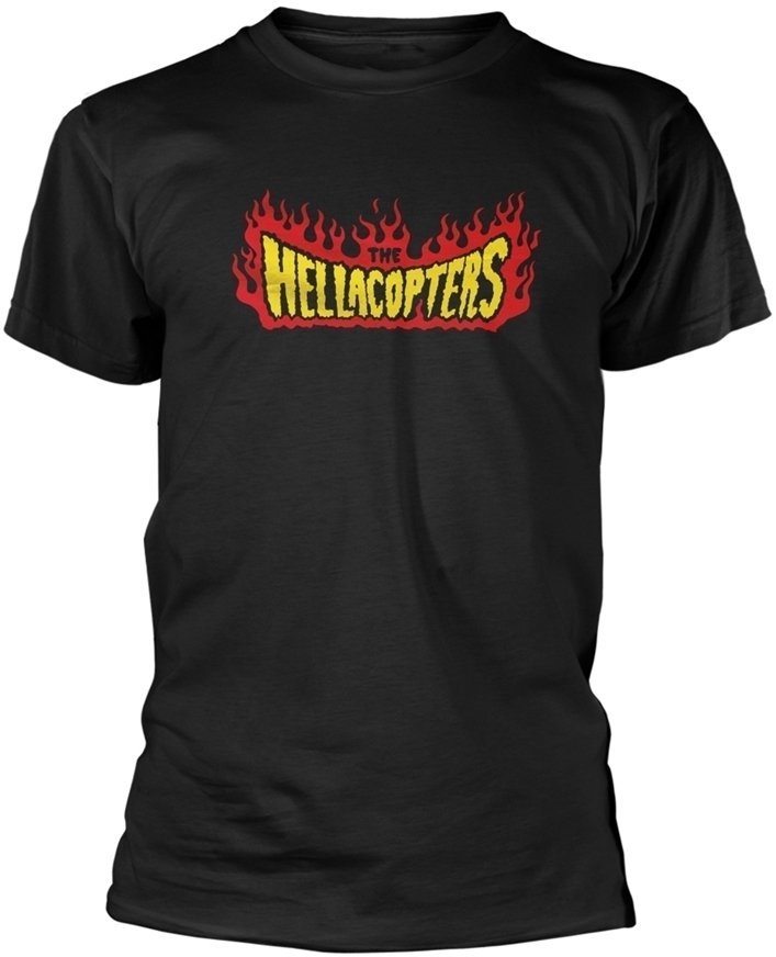 Skjorte The Hellacopters Skjorte Flames Mand Black M