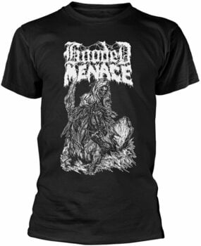 T-shirt Hooded Menace T-shirt Reanimated By Death Homme Black S - 1