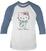 T-Shirt Hello Kitty T-Shirt Watercolour Herren Weiß-Blau M