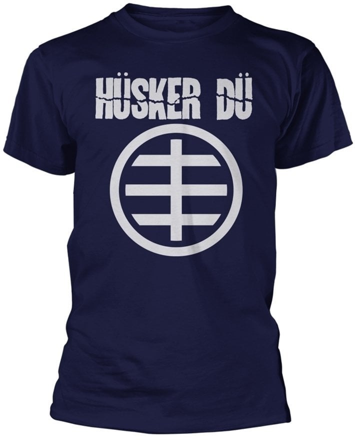 T-shirt Husker Du T-shirt Circle Logo 1 Navy M