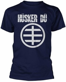 Shirt Husker Du Shirt Circle Logo 1 Heren Navy M - 1
