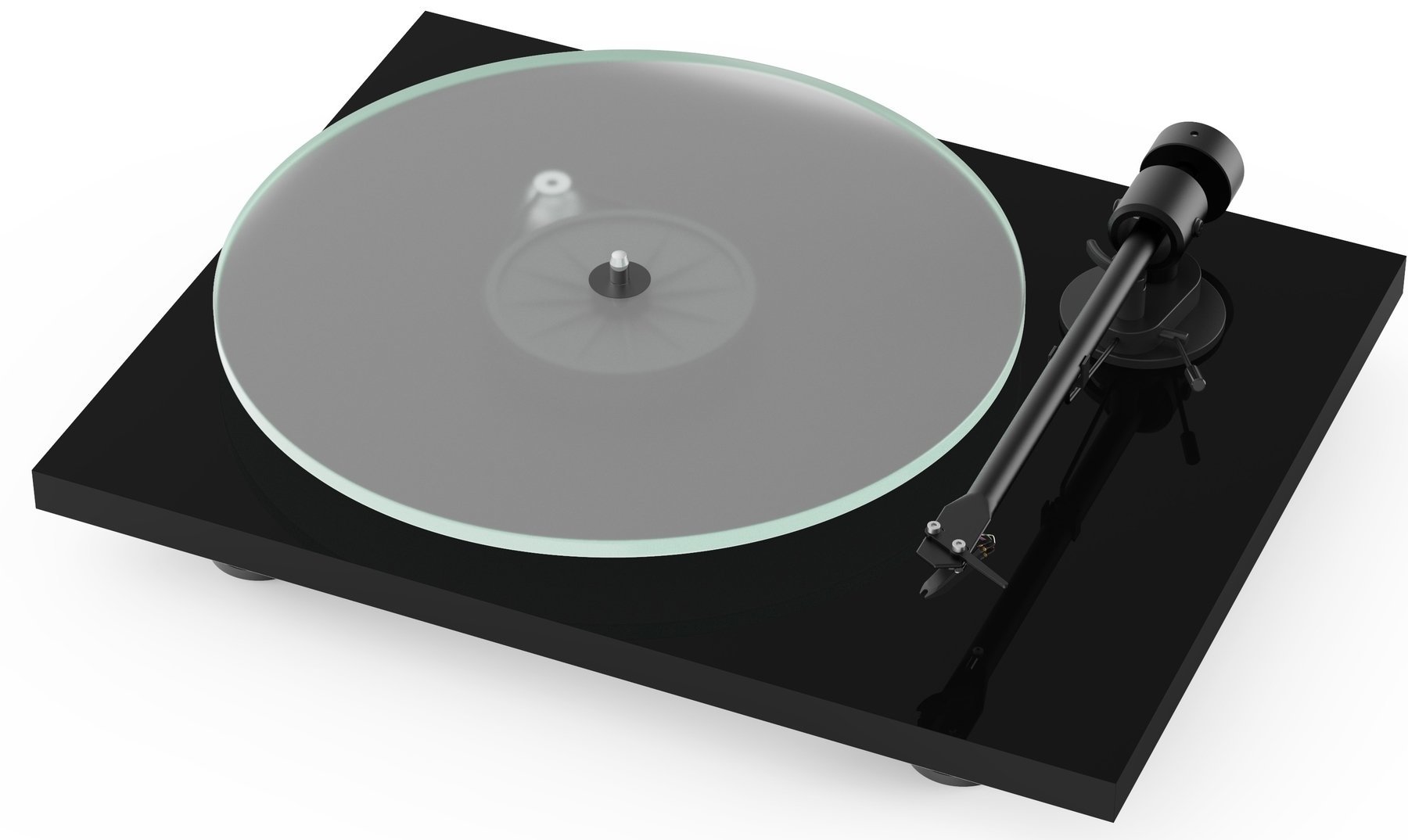 Tourne-disque Pro-Ject T1 + OM5E High Gloss Black (Déjà utilisé)