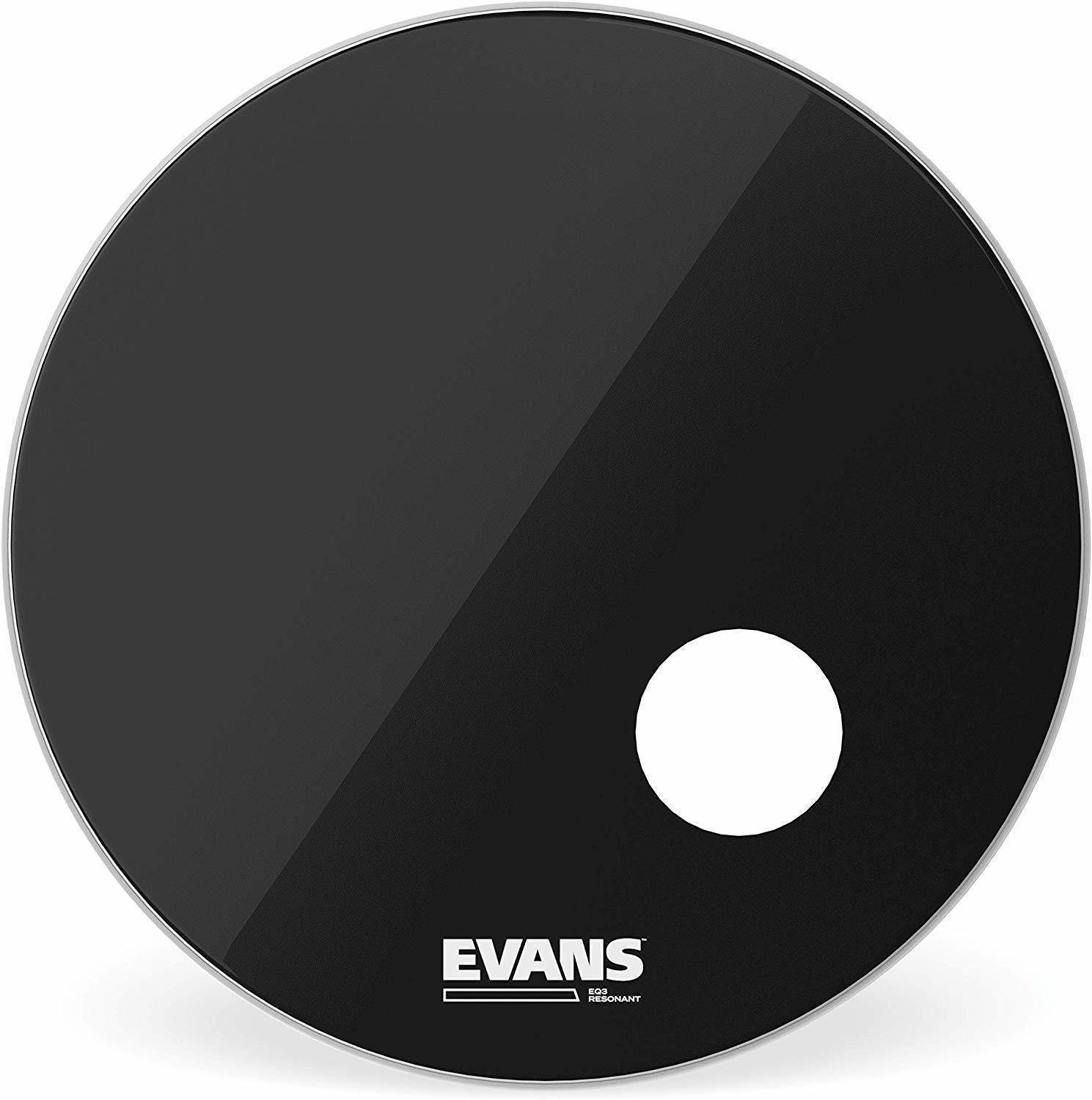 Resonantievel voor drums Evans BD22RB EQ3 Resonant 22" Zwart Resonantievel voor drums