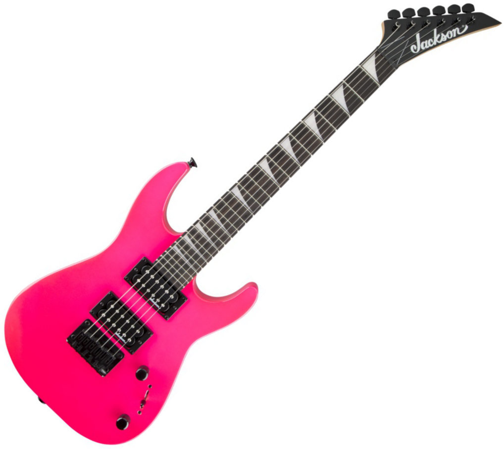 Guitare électrique Jackson JS 1X Dinky Minion Neon Pink