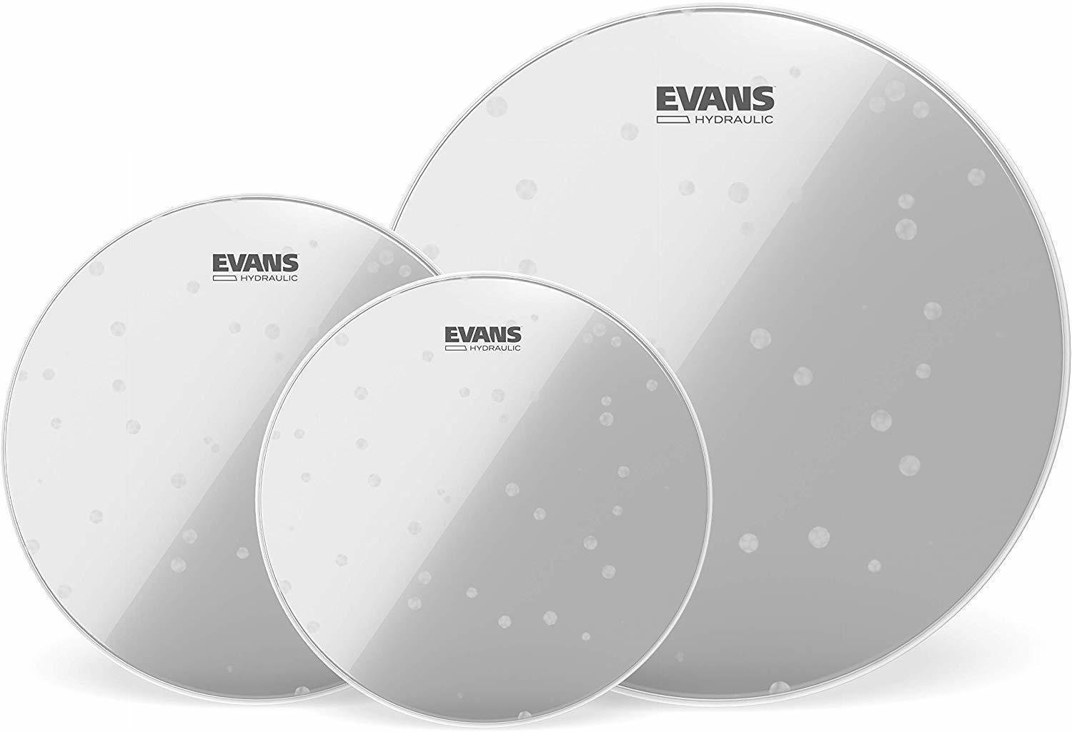 Set drumvellen Evans ETP-HYDGL-F Hydraulic Glass Fusion Set drumvellen