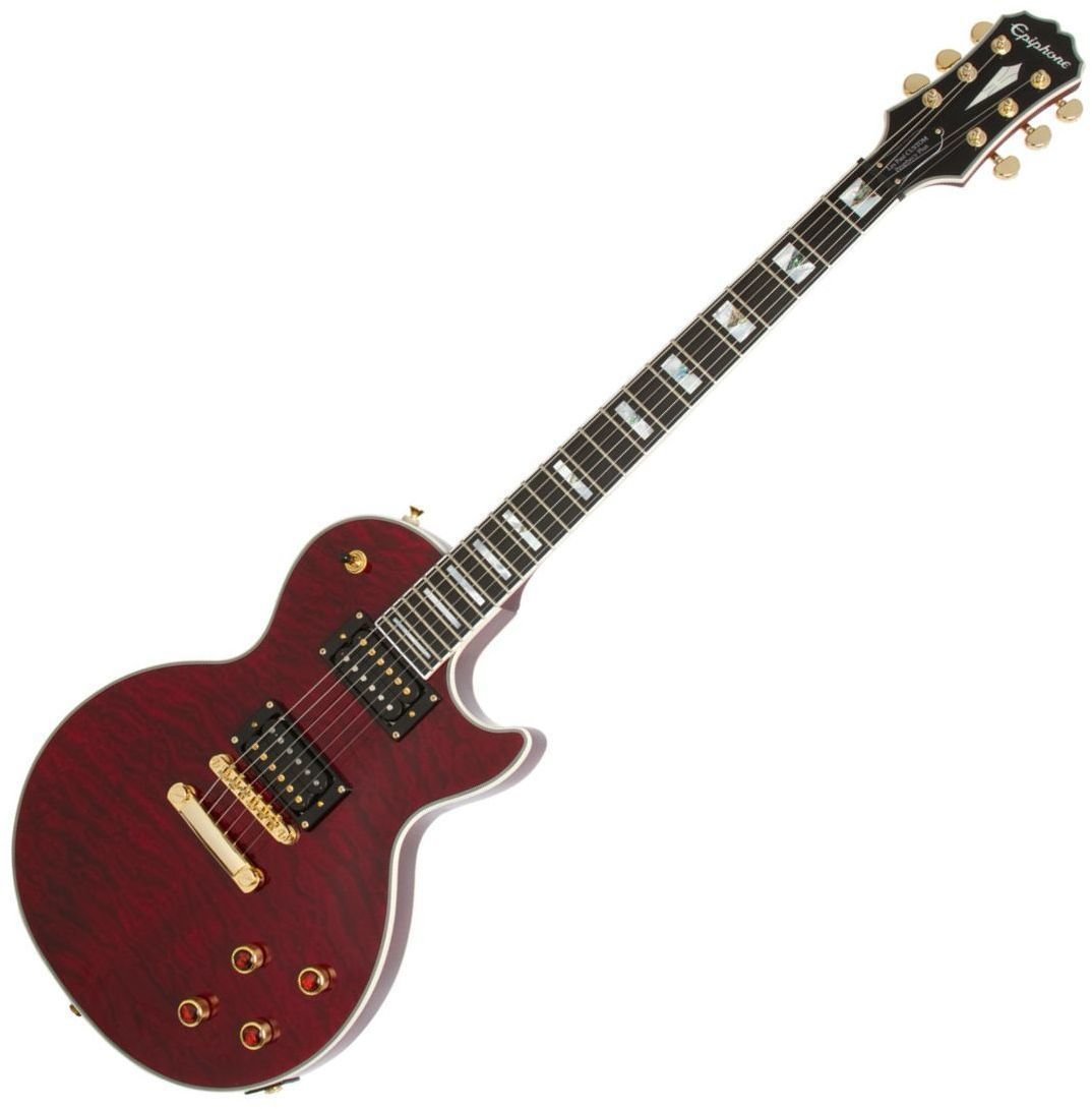 Elektrische gitaar Epiphone Prophecy Les Paul Custom Plus GX Outfit Black Cherry