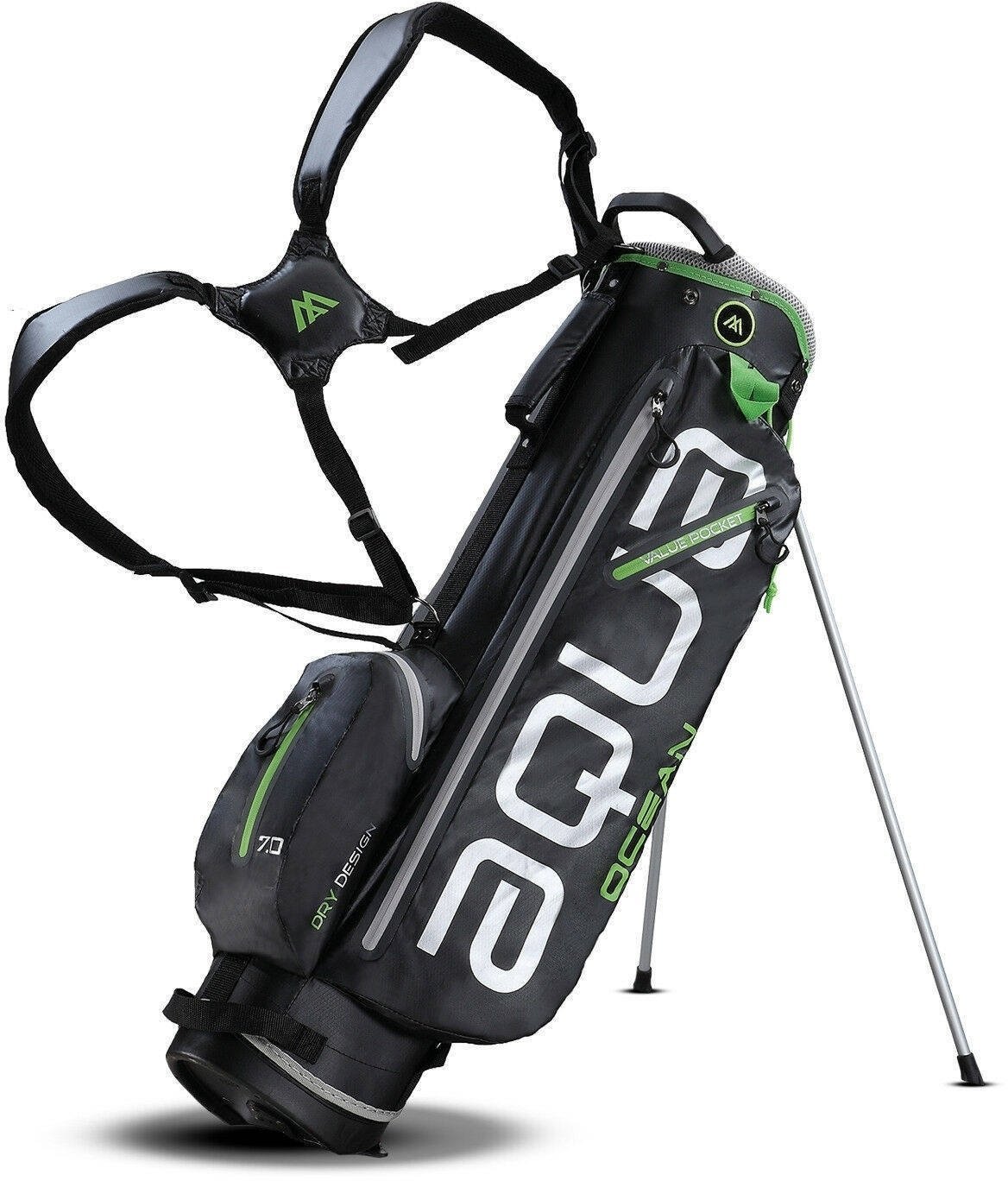 Чантa за голф Big Max Aqua Ocean Black/Lime Чантa за голф