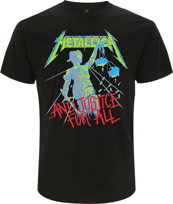 T-Shirt Metallica T-Shirt And Justice For All Original Unisex Black 2XL