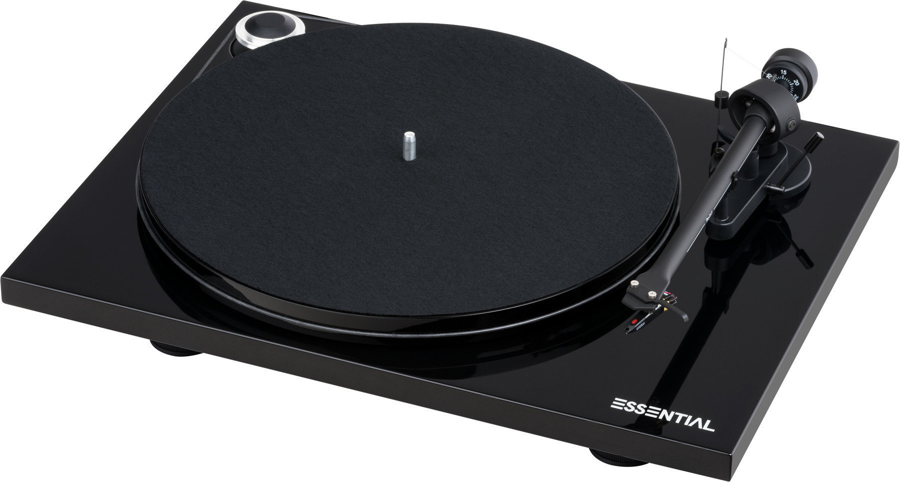 Gramofon Pro-Ject Essential III Phono + OM 10 High Gloss Black Gramofon
