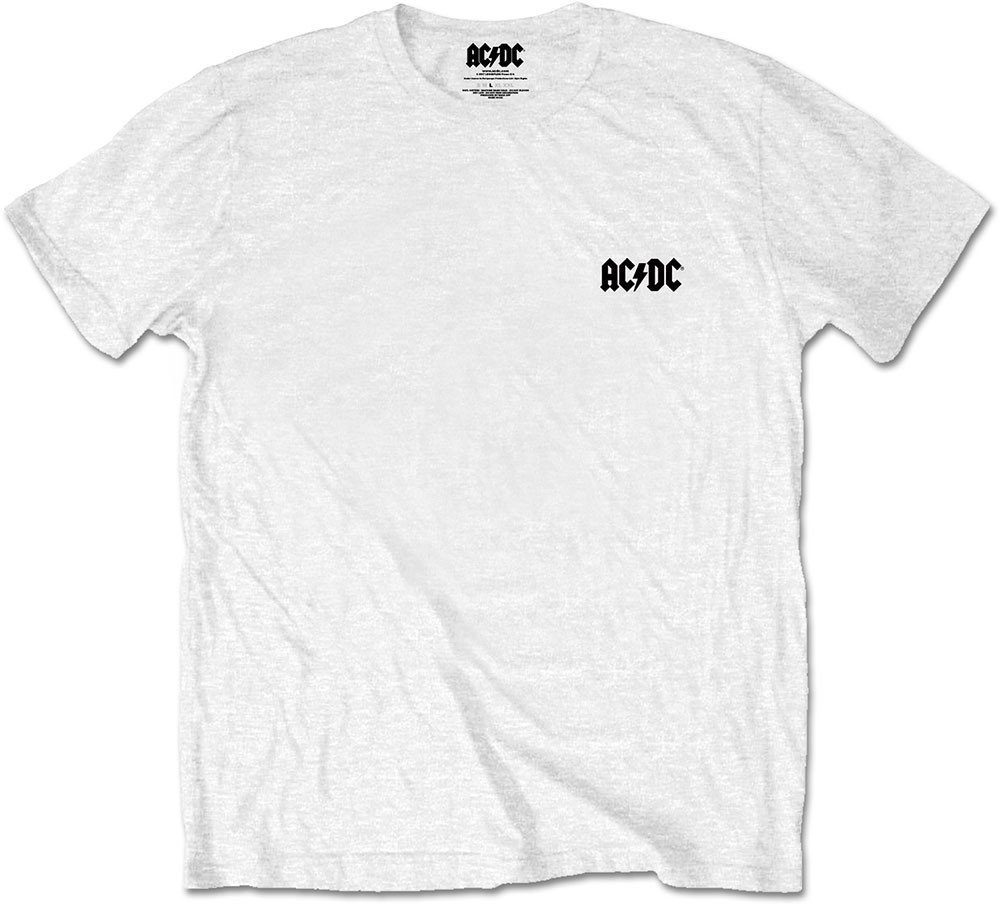 T-Shirt AC/DC T-Shirt About To Rock White 2XL
