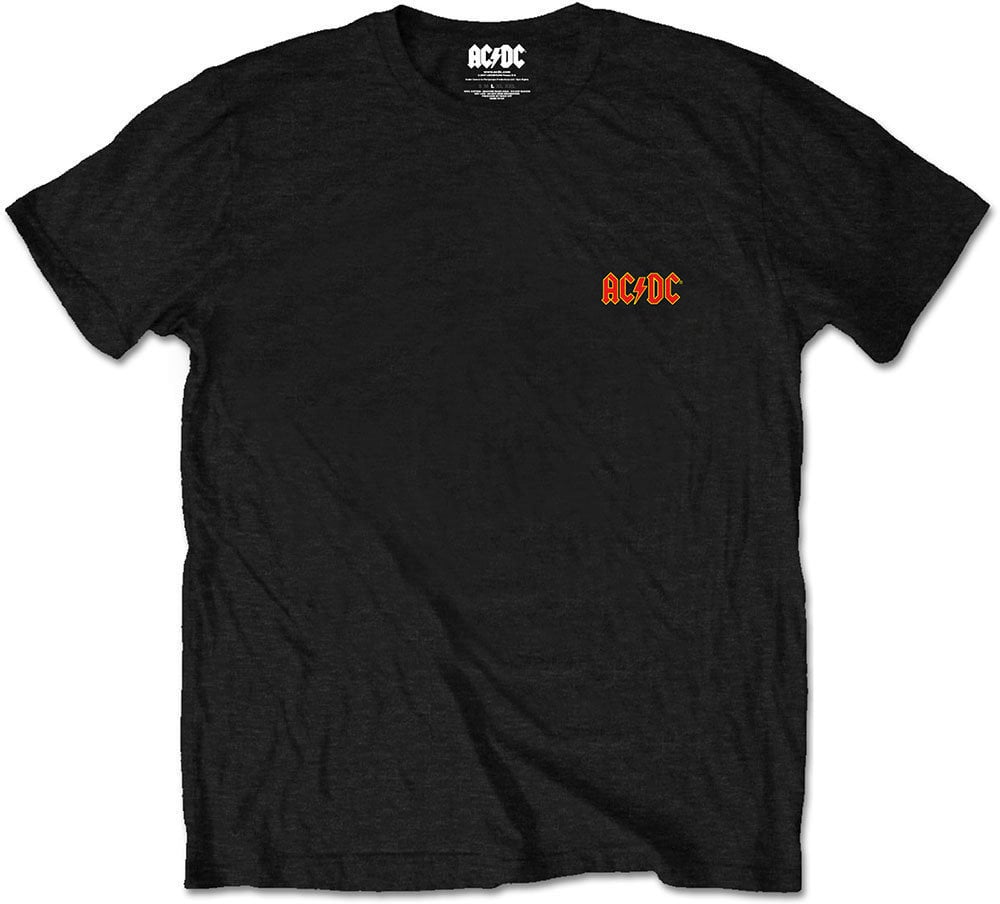 T-Shirt AC/DC T-Shirt Logo Schwarz L