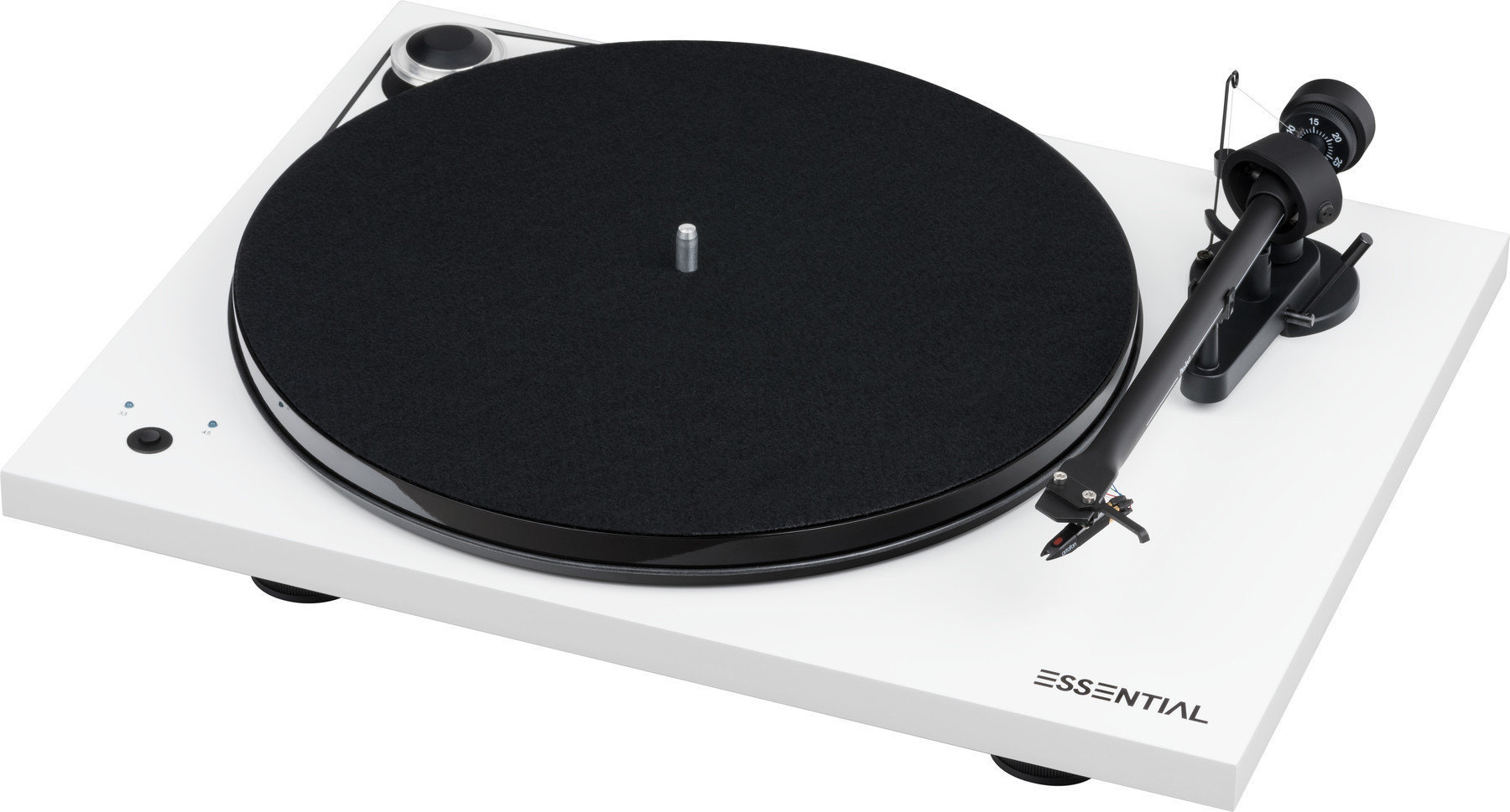 Platenspeler Pro-Ject Essential III RecordMaster + OM 10 High Gloss White