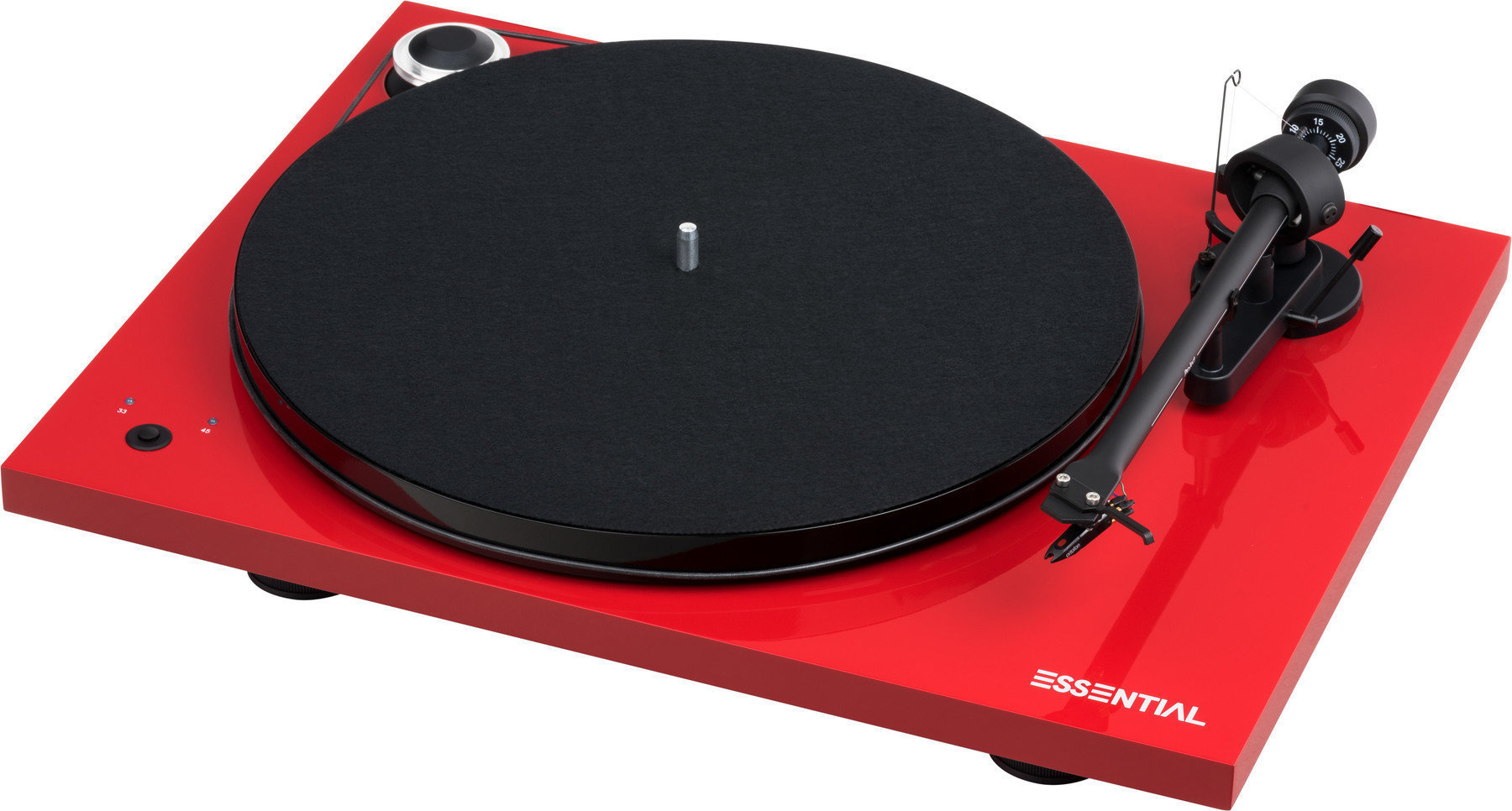 Turntable Pro-Ject Essential III RecordMaster + OM 10 High Gloss Red