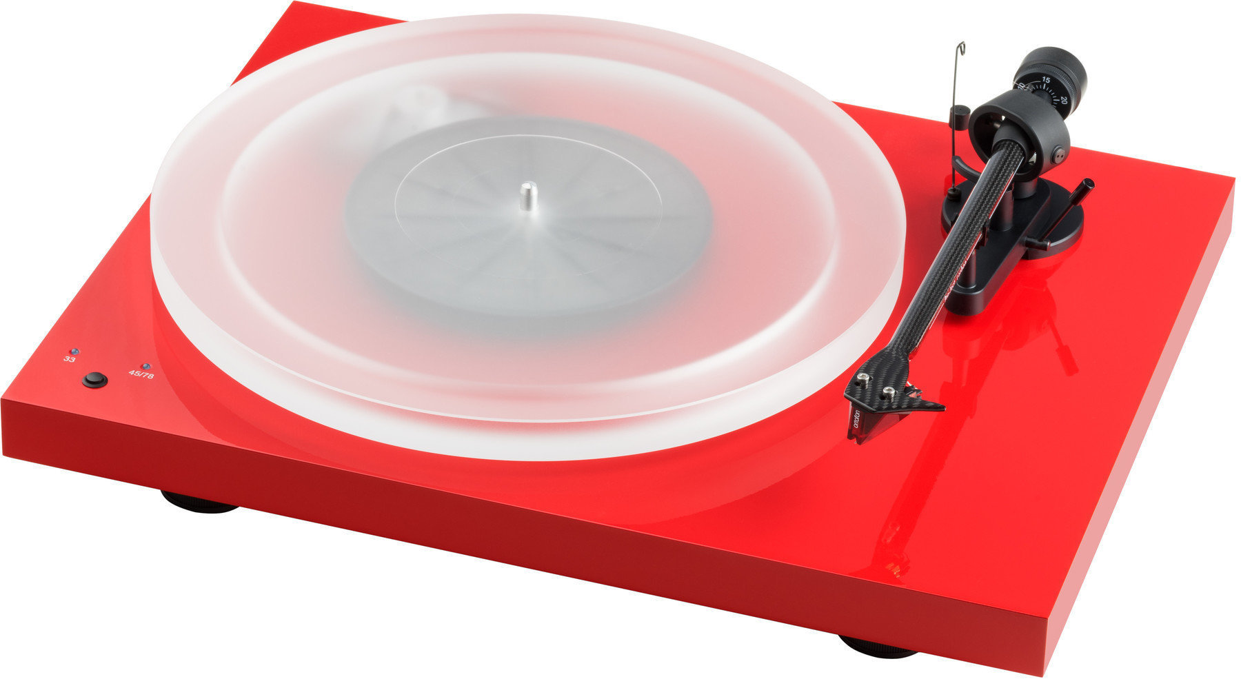 Hi-Fi Gramofón
 Pro-Ject Debut Carbon RecordMaster Hires 2M Red High Gloss Red