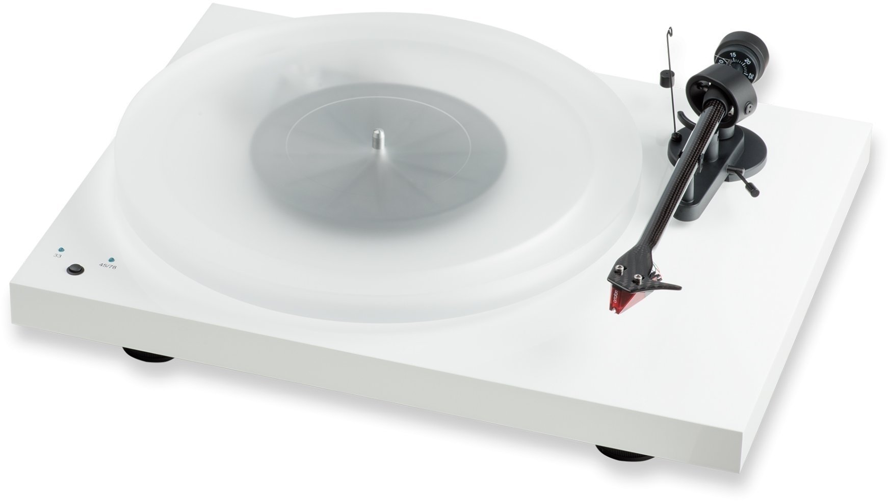 Hi-Fi Turntable Pro-Ject Debut Carbon RecordMaster Hires 2M Red Alb Lucios Hi-Fi Turntable
