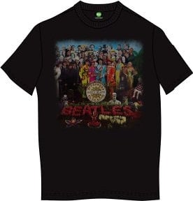 T-Shirt The Beatles T-Shirt Sgt Pepper Black L