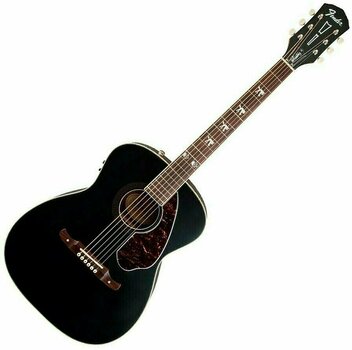 Elektroakusztikus gitár Fender Tim Armstrong Hellcat RW Black Ruby - 1