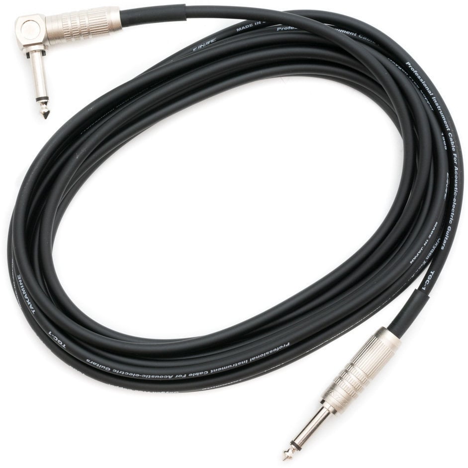 Instrument Cable Takamine TGC Black 5,3 m Straight - Angled