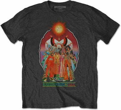 T-Shirt Earth, Wind & Fire T-Shirt Let's Groove (Back Print) Dark Grey M - 1