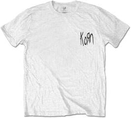 Camiseta de manga corta Korn Scratched Type Unisex Blanco