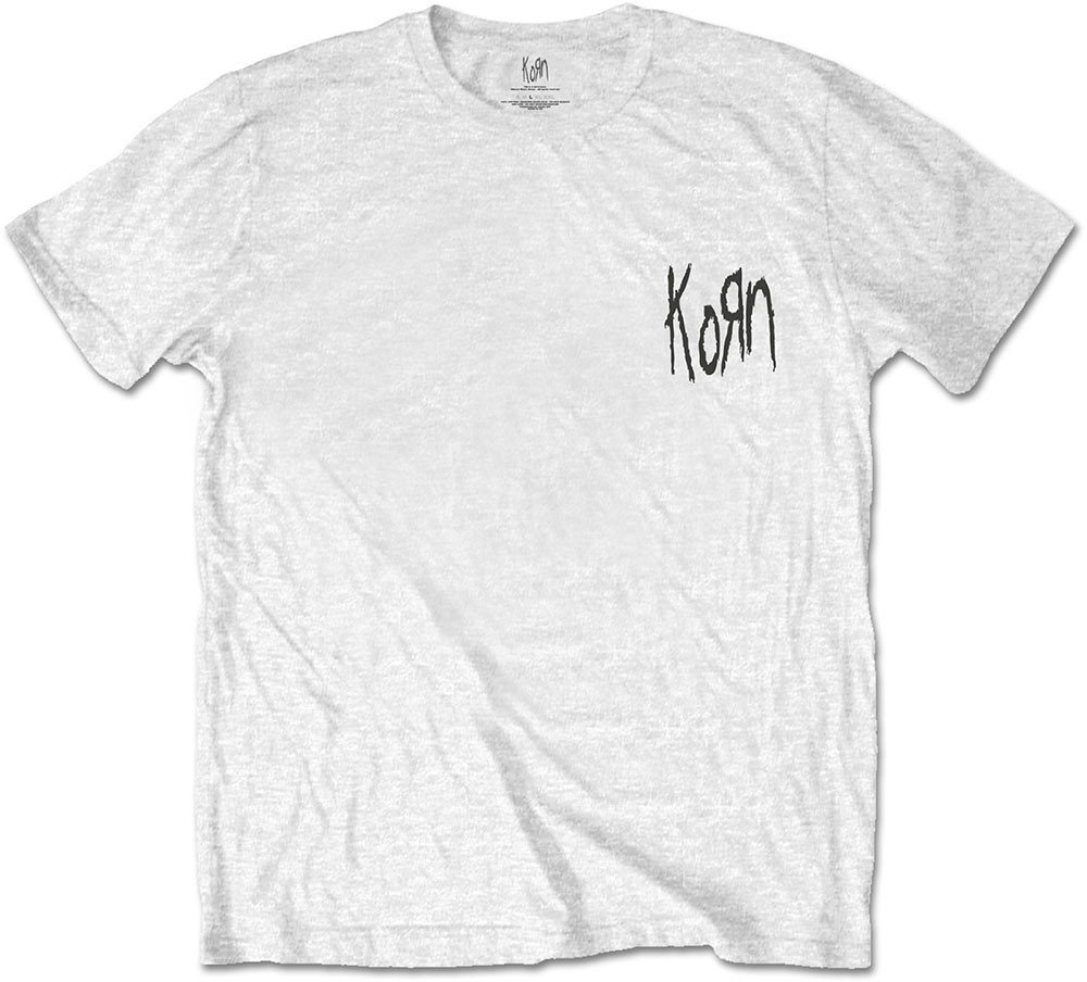 Tricou Korn Tricou Scratched Type Unisex White S