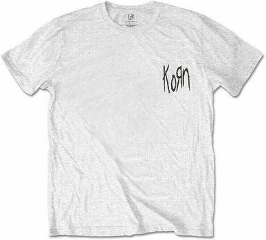 Tricou Korn Tricou Scratched Type Unisex White S - 1