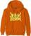 Hoodie Billie Eilish Hoodie Airbrush Flames Blohsh Orange M