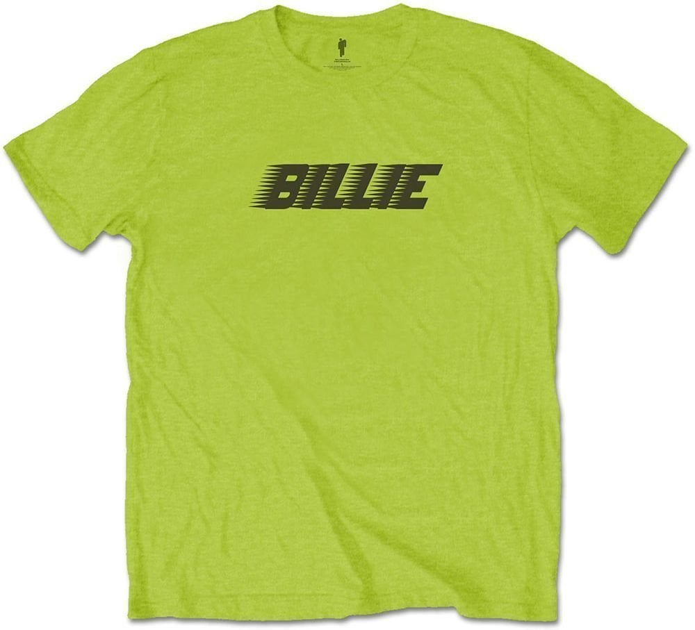 T-Shirt Billie Eilish Unisex Tee Racer Logo & Blohsh Lime Green S