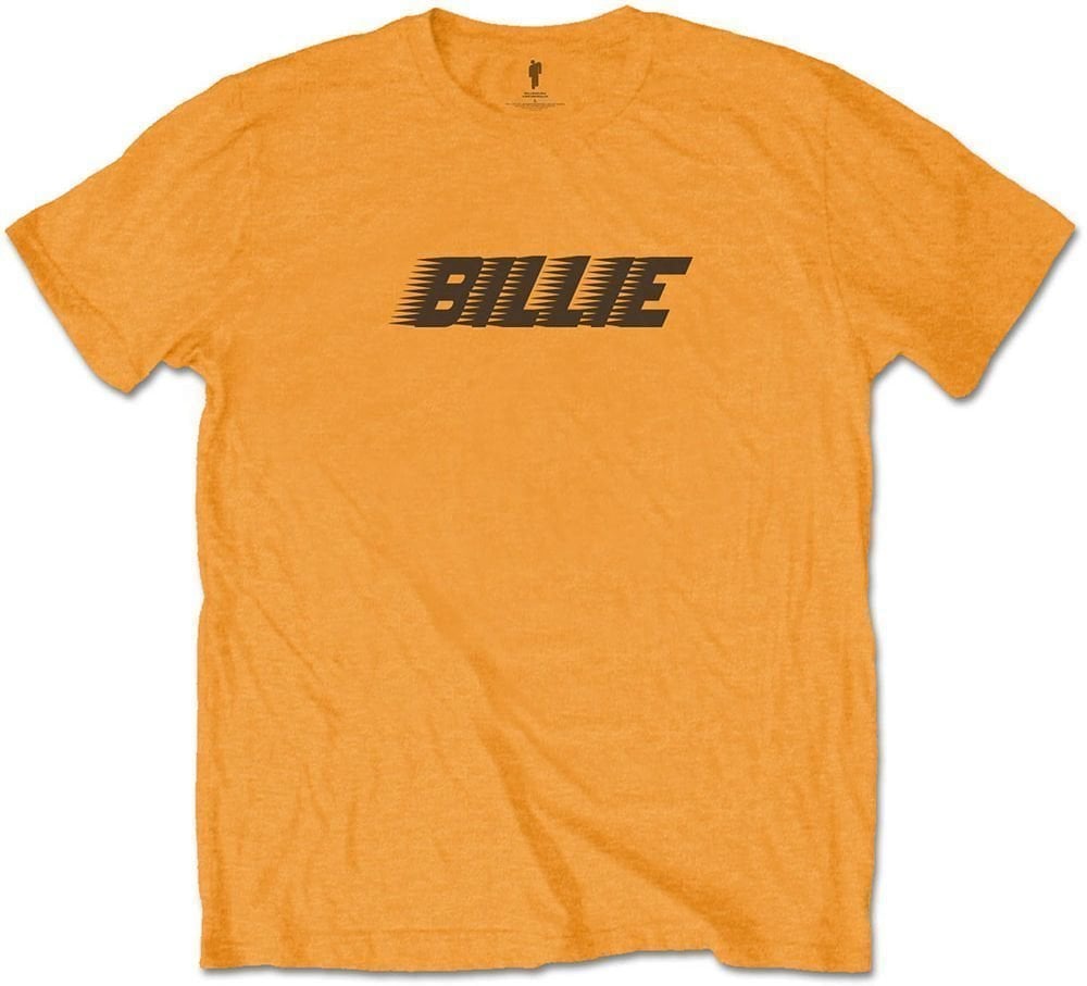 Shirt Billie Eilish Shirt Racer Logo & Blohsh Orange M