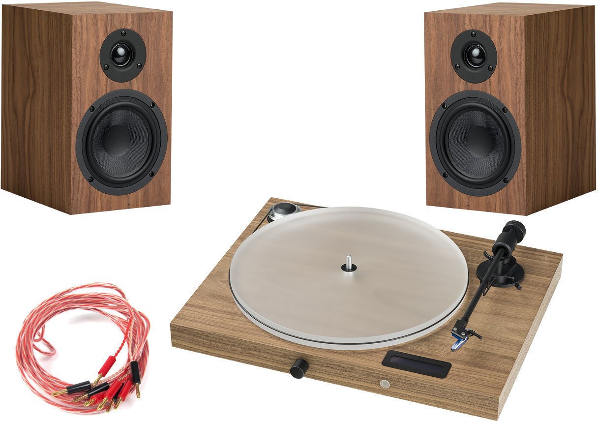 Plattenspieler-Kit Pro-Ject Set Juke Box S2 + Speaker Box 5 S2 Walnut