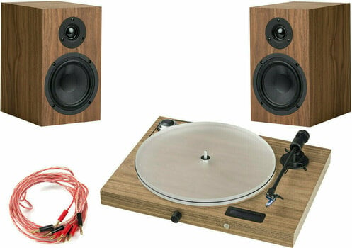 Kit de tocadiscos Pro-Ject Set Juke Box S2 + Speaker Box 5 S2 Walnut - 1