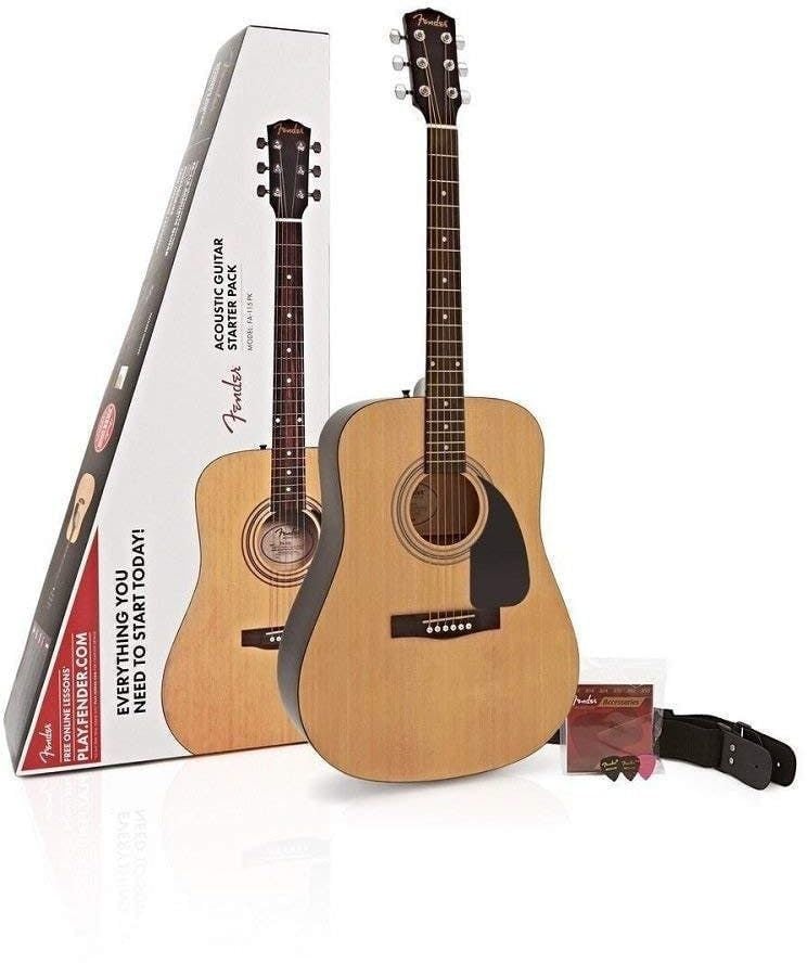 Guitare acoustique Fender FA-115 Pack WN V2 Natural