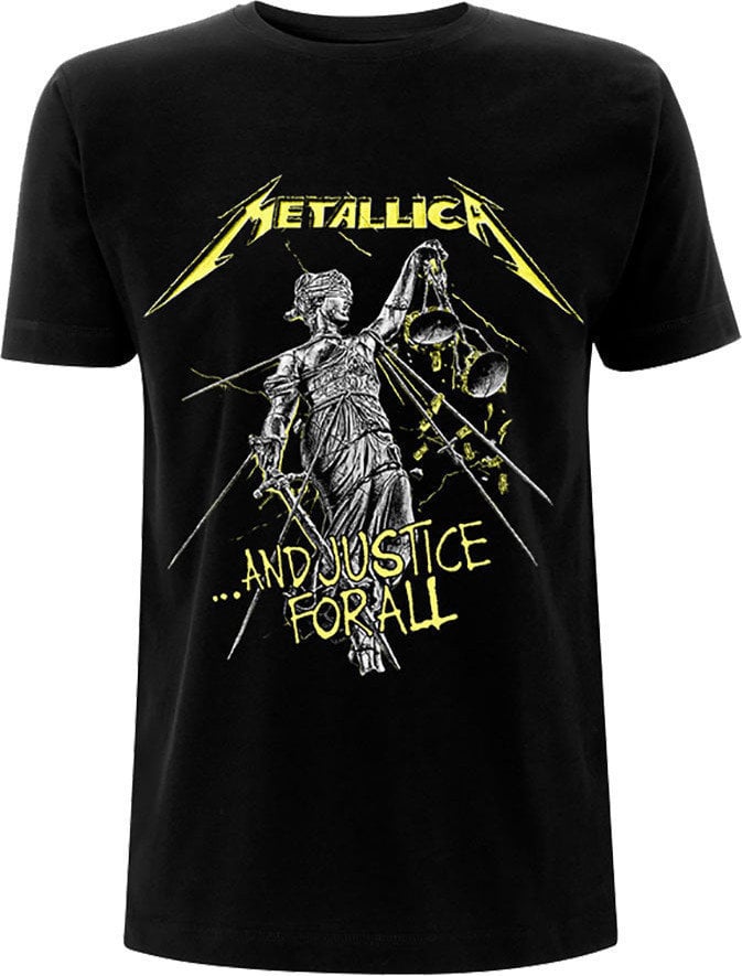 T-Shirt Metallica T-Shirt And Justice For All Tracks Unisex Black S